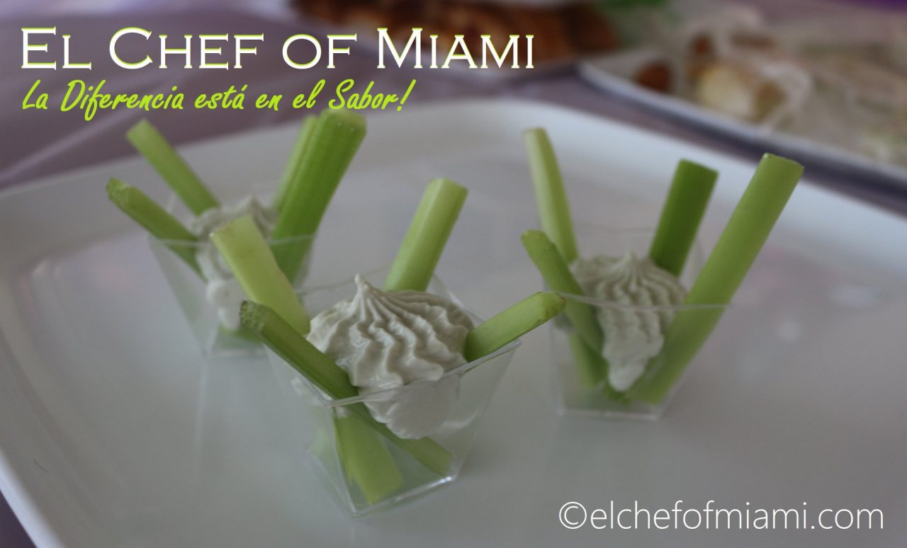 Celery Sticks with Blue Cheese © El Chef of Miami